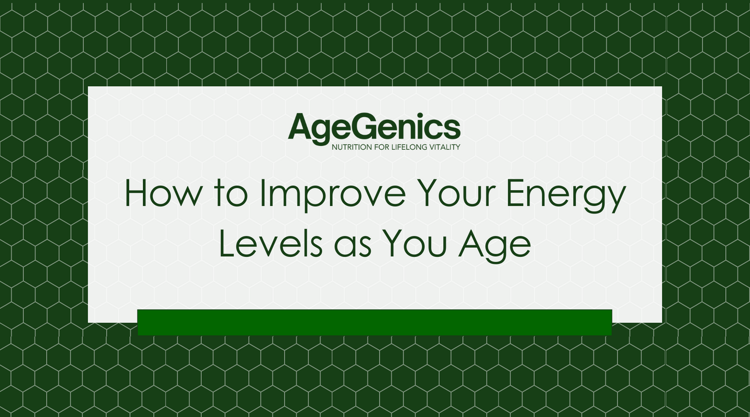 Strengthening Your Immune System After 50